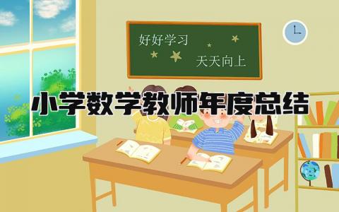 2024小学数学教师年度总结精选12篇