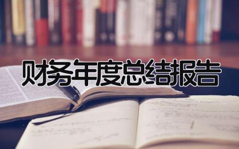 财务年度总结报告范文 财务年度总结报告14篇