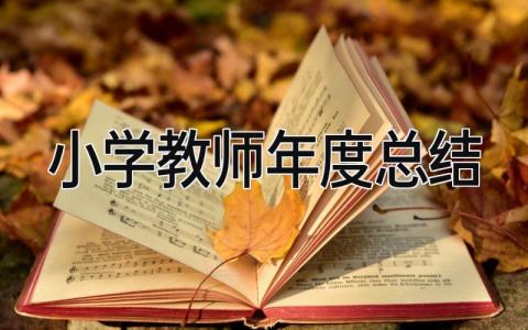 小学教师年度总结简要 小学教师年度总结12篇