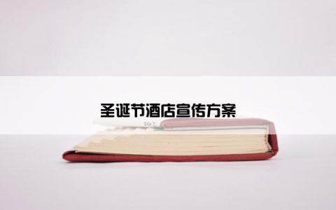 圣诞节酒店宣传方案