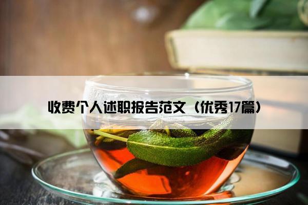 收费个人述职报告范文（优秀17篇）