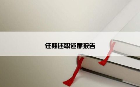 任期述职述廉报告