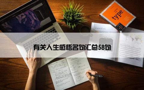 有关人生感悟名句汇总58句