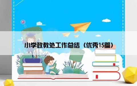 小学政教处工作总结（优秀15篇）