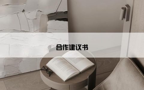 合作建议书