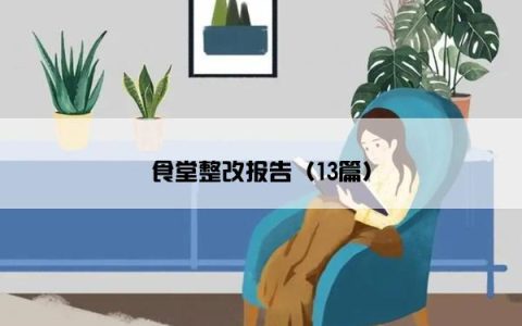食堂整改报告（13篇）