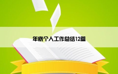 年底个人工作总结12篇