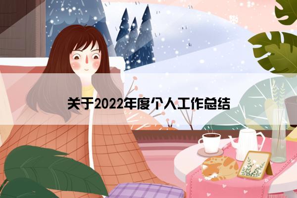 关于2022年度个人工作总结