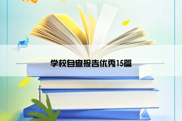 学校自查报告优秀15篇