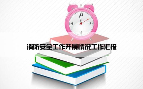 消防安全工作开展情况工作汇报