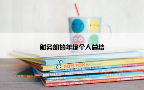 财务部的年终个人总结