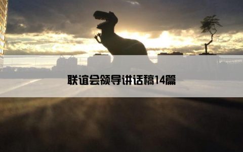 联谊会领导讲话稿14篇