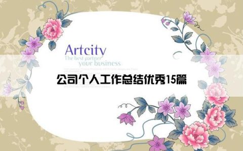 公司个人工作总结优秀15篇