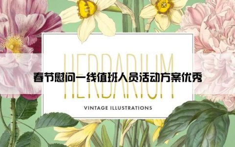 春节慰问一线值班人员活动方案优秀
