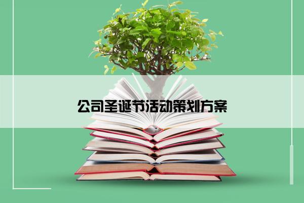 公司圣诞节活动策划方案