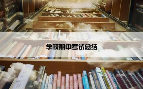 学校期中考试总结