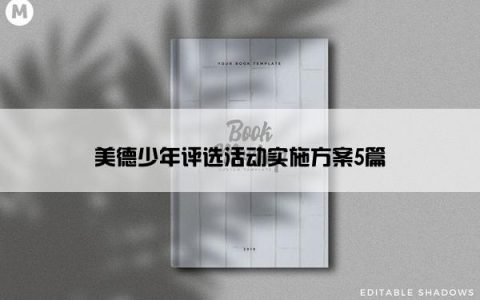 美德少年评选活动实施方案5篇