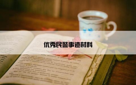 优秀民警事迹材料
