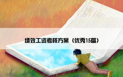 绩效工资考核方案（优秀15篇）