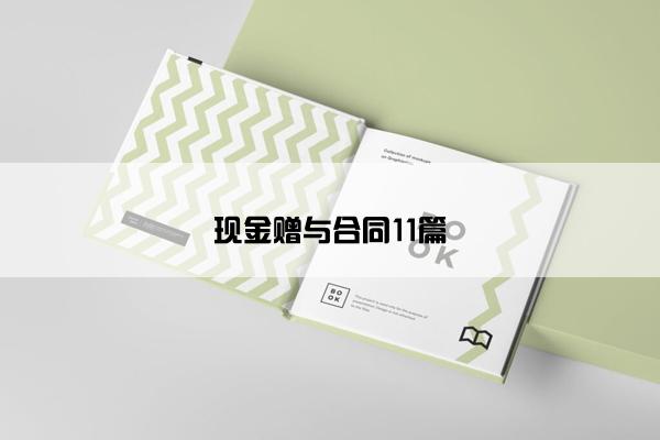 现金赠与合同11篇