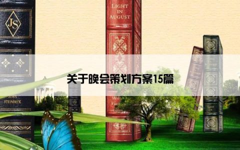 关于晚会策划方案15篇