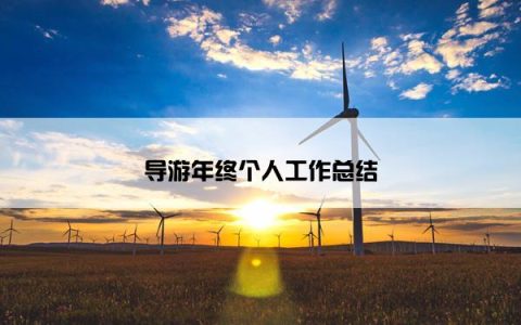 导游年终个人工作总结