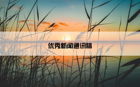 优秀新闻通讯稿