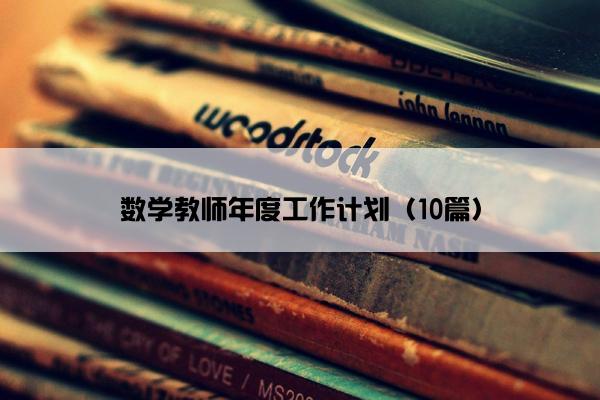 数学教师年度工作计划（10篇）