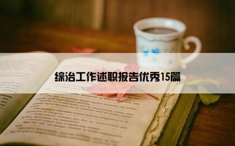 综治工作述职报告优秀15篇