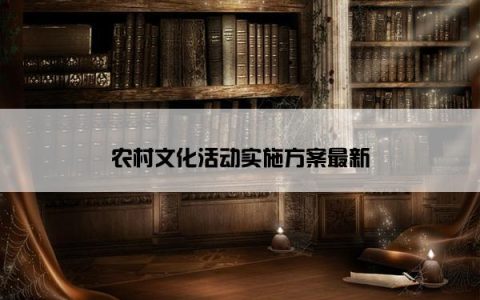 农村文化活动实施方案最新