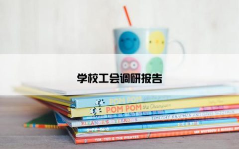 学校工会调研报告