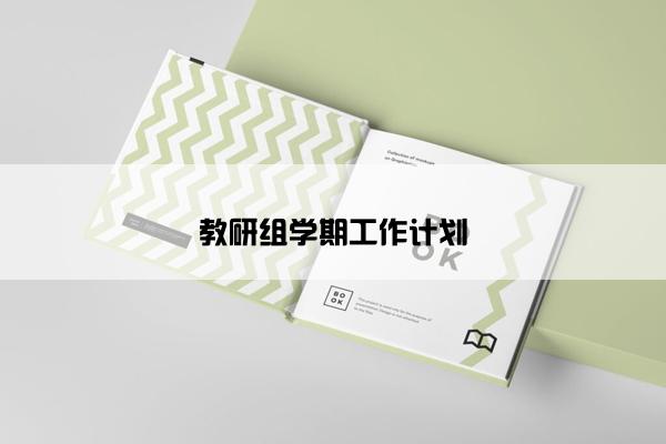 教研组学期工作计划