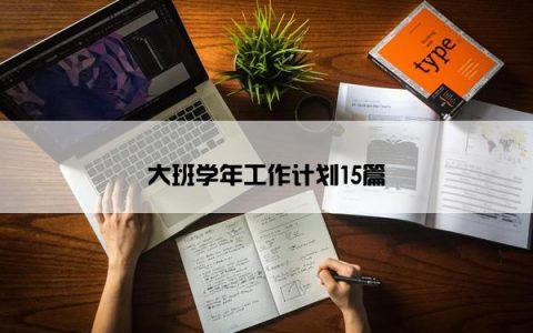 大班学年工作计划15篇