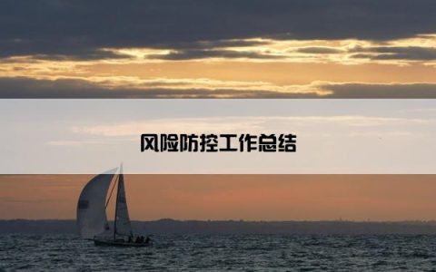 风险防控工作总结