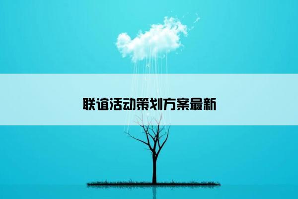 联谊活动策划方案最新