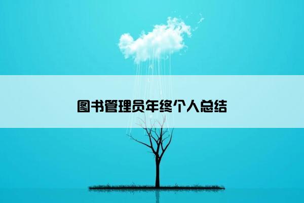 图书管理员年终个人总结