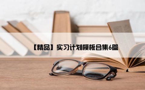 【精品】实习计划模板合集6篇