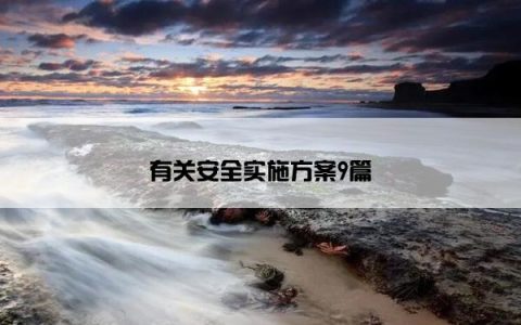 有关安全实施方案9篇