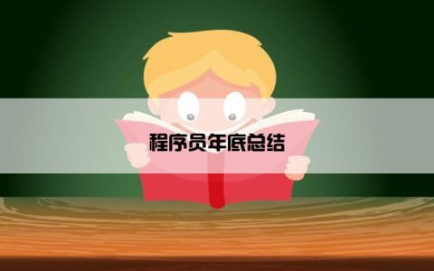 程序员年底总结