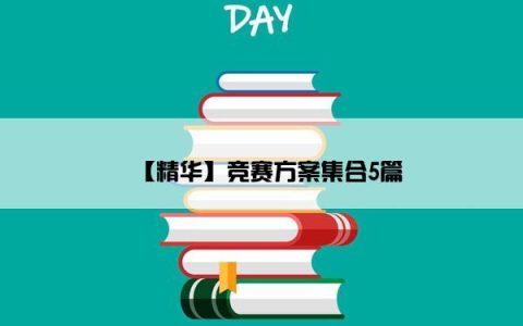 【精华】竞赛方案集合5篇