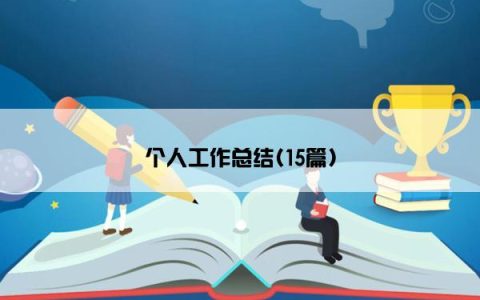 个人工作总结(15篇)