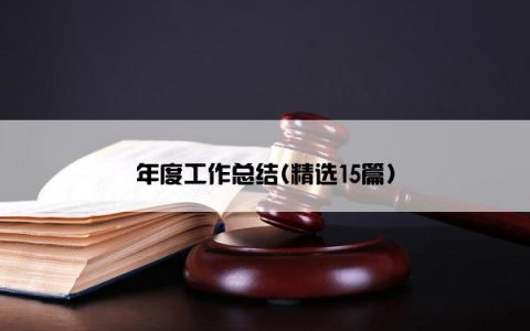 年度工作总结(精选15篇)