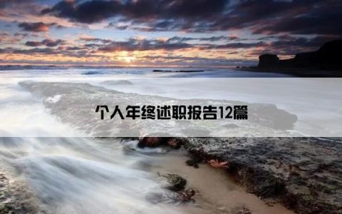 个人年终述职报告12篇