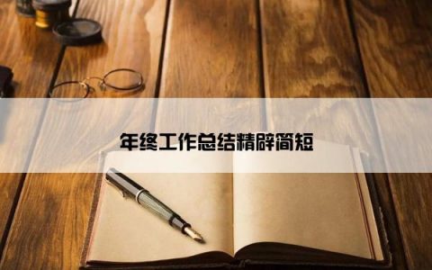 年终工作总结精辟简短