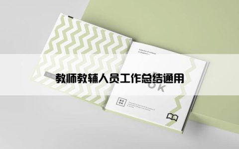 教师教辅人员工作总结通用