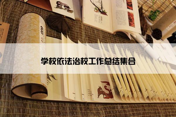 学校依法治校工作总结集合