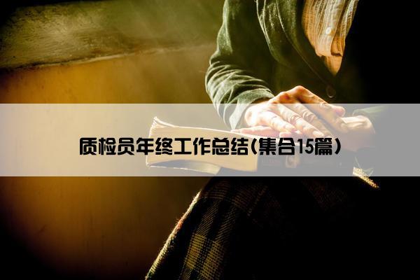 质检员年终工作总结(集合15篇)