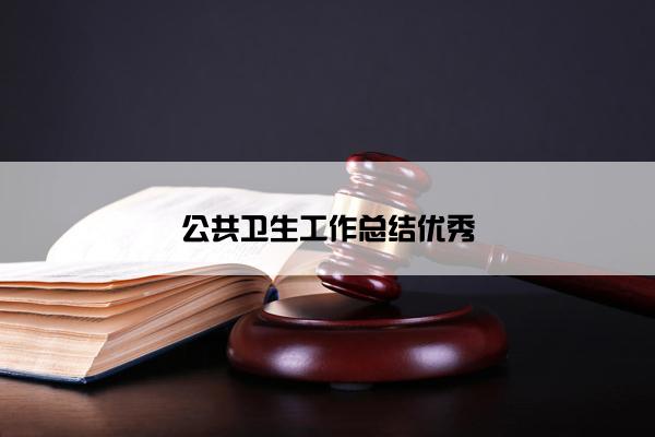 公共卫生工作总结优秀