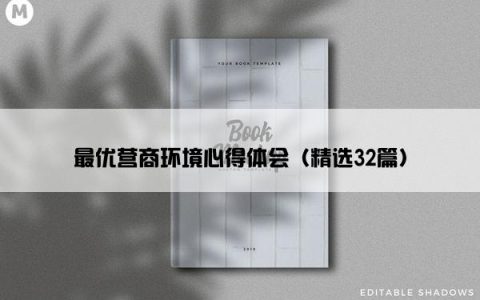 最优营商环境心得体会（精选32篇）