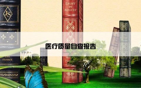 医疗质量自查报告